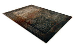 RugsX Wool Carpet Omega Mamluk Rosette Vintage Emerald 100X150 Cm - thumbnail 3