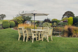 Churnet Valley Garden Furniture Ltd Churnet Valley 6 Seat Clover Garden Patio Dining Set - thumbnail 3