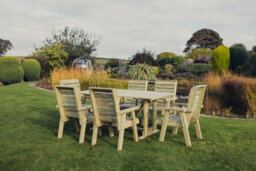 Churnet Valley Garden Furniture Ltd Churnet Valley 6 Seat Clover Garden Patio Dining Set - thumbnail 1