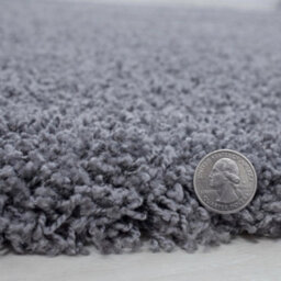 Uetian Dark Grey Shaggy Rug Thick Pile Soft Carpet For Living Room Bedroom (120X170 Cm) - thumbnail 2