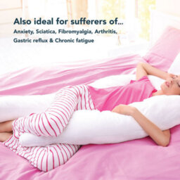 Big C U Shaped Maternity Pregnancy Full Body Support Pillow With Lemon Yellow Cover - thumbnail 5