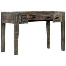 Berkfield Desk Black 110X50X75 Cm Solid Mango Wood - thumbnail 9