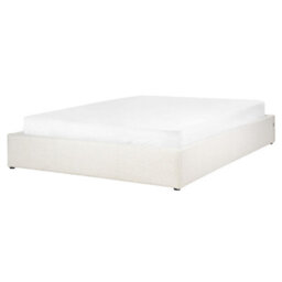 Beliani Ottoman Bed Without Headboard Boucle Dinan 160 X 200 Cm (Eu King Size) Off-White - thumbnail 6