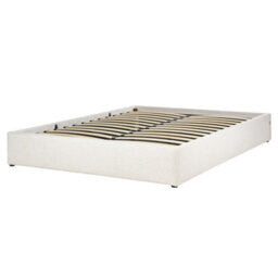 Beliani Ottoman Bed Without Headboard Boucle Dinan 160 X 200 Cm (Eu King Size) Off-White - thumbnail 5