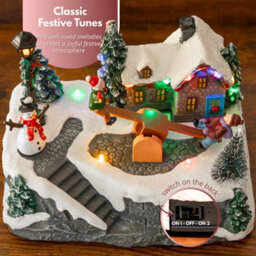 Marco Paul Musical Christmas Village Led Decoration - See Saw - thumbnail 7