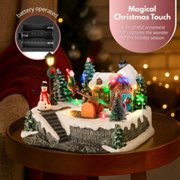 Marco Paul Musical Christmas Village Led Decoration - See Saw - thumbnail 9