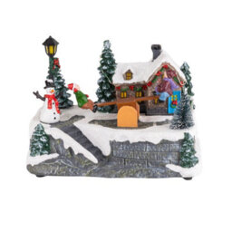 Marco Paul Musical Christmas Village Led Decoration - See Saw - thumbnail 3