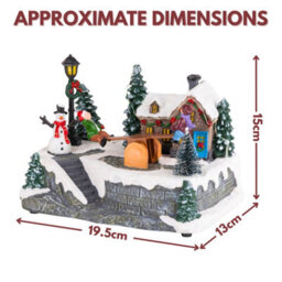 Marco Paul Musical Christmas Village Led Decoration - See Saw - thumbnail 2