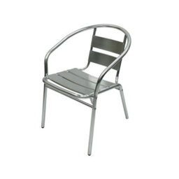 Garden Bistro Set   2 Aluminium Chairs  1 Round Aluminium Table - thumbnail 3
