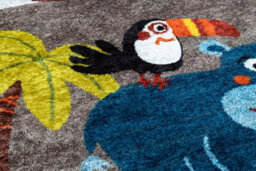 RugsX Junior 51858.802 Washing Carpet Animals, Africa For Children Anti-Slip - Grey 140X190 Cm - thumbnail 5