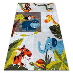 RugsX Junior 51858.802 Washing Carpet Animals, Africa For Children Anti-Slip - Grey 140X190 Cm - thumbnail 4