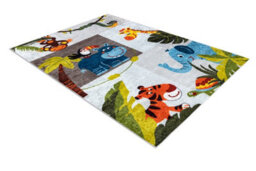 RugsX Junior 51858.802 Washing Carpet Animals, Africa For Children Anti-Slip - Grey 140X190 Cm - thumbnail 3