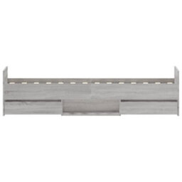 Berkfield Bed Frame With Headboard And Footboard Grey Sonoma 75X190 Cm - thumbnail 7