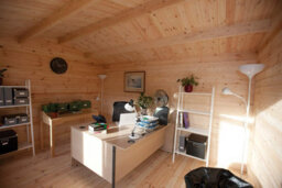 Forest Garden Chiltern 4.0M X 3.0M Log Cabin - Apex Roof, Single Glazed 24Kg Felt, No Underlay - thumbnail 6