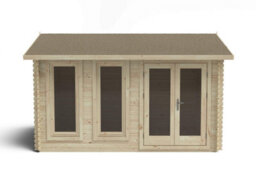 Forest Garden Chiltern 4.0M X 3.0M Log Cabin - Apex Roof, Single Glazed 24Kg Felt, No Underlay - thumbnail 5