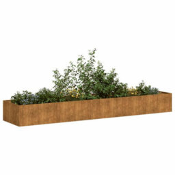 Berkfield Planter Rusty 360X80X40 Cm Weathering Steel