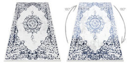 RugsX Carpet Allure 1961 Ornament, Frame - Structural, Stylish, Glamour White Blue 160X220 Cm - thumbnail 3