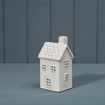 Four Candle Satchville Ceramic House Tealight Holder - image 1