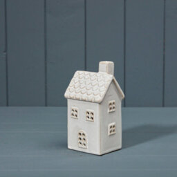 Four Candle Satchville Ceramic House Tealight Holder - thumbnail 2