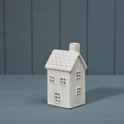 Four Candle Satchville Ceramic House Tealight Holder