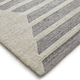 Melrose Geometric Hand Tufted New Zealand Wool Ladder Design Indoor Large Area Rug 160/230Cm - thumbnail 3