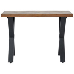 Pacific Lifestyle Recycled Mango Wood Console Table With Brass Metal Inlay And Cross Legs 108Cm, Lakota - thumbnail 3