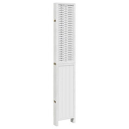 Vidaxl Room Divider 6 Panels White Solid Wood Paulownia - thumbnail 5