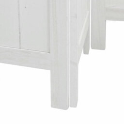 Vidaxl Room Divider 6 Panels White Solid Wood Paulownia - thumbnail 7