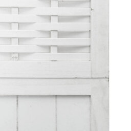 Vidaxl Room Divider 6 Panels White Solid Wood Paulownia - thumbnail 6