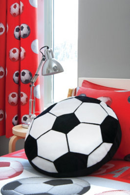 Catherine Lansfield Kids Living It's A Goal 40X40Cm Cushion Black / White - image 1
