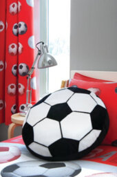 Catherine Lansfield Kids Living It's A Goal 40X40Cm Cushion Black / White