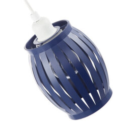 Happy Homewares Unique Grill Style Pendant Lighting Shade In Dark Navy Midnight Blue - thumbnail 4