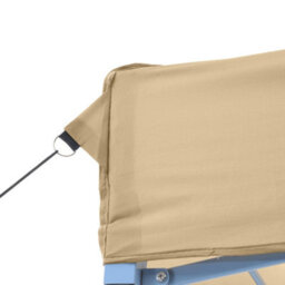 Walplus Foldable Party Tent Garden Gazebo Canopy Pop-Up With 4 Sidewalls Beige - thumbnail 8