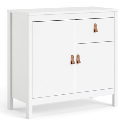 Furniture To Go Barcelona Sideboard 2 Doors + 1 Drawer In White - image 1