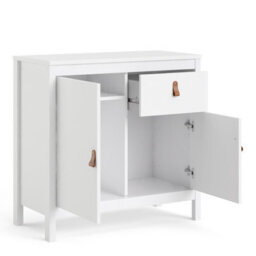 Furniture To Go Barcelona Sideboard 2 Doors + 1 Drawer In White - thumbnail 4