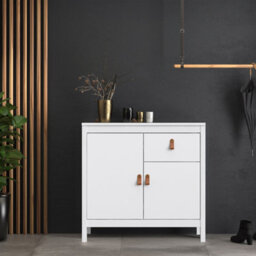 Furniture To Go Barcelona Sideboard 2 Doors + 1 Drawer In White - thumbnail 5