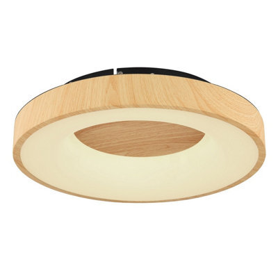 Luminosa Lighting Luminosa Jolli Integrated Led Semi Flush Ceiling Light Black Led Dimmable 2700-6000K Remote Control - image 1