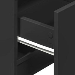 Berkfield Bedside Cabinet With 2 Drawers Black 40X36X50 Cm - thumbnail 8