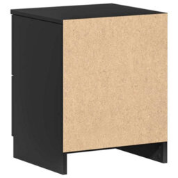 Berkfield Bedside Cabinet With 2 Drawers Black 40X36X50 Cm - thumbnail 7