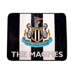 Newcastle United Fc The Magpies Crest Rug White/black (One Size) - thumbnail 1