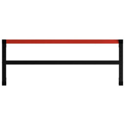 Vidaxl Work Bench Frame Metal 150X57X79 Cm Black And Red - thumbnail 5