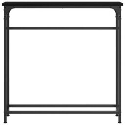 Walplus Console Table With Shelf Black Oak 75 X 19.5 X 75 Cm - thumbnail 5