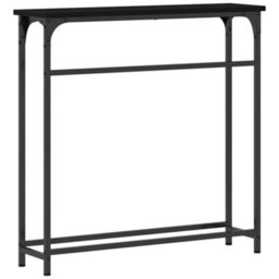 Walplus Console Table With Shelf Black Oak 75 X 19.5 X 75 Cm - thumbnail 7