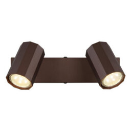 Luminosa Lighting Luminosa James Twin Ceiling Spotlight Bronze Colored Matt 2X Gu10 - thumbnail 4