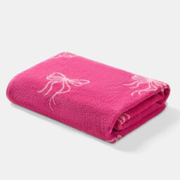 Ohs Bows 100% Premium Cotton Bath Towel Hotel Quality Soft Absorbent - Pink - thumbnail 4