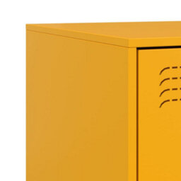 Berkfield Bedside Cabinets 2 Pcs Mustard Yellow 34.5X39X62 Cm Steel - thumbnail 9