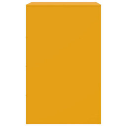 Berkfield Bedside Cabinets 2 Pcs Mustard Yellow 34.5X39X62 Cm Steel - thumbnail 7