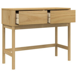 Berkfield Console Table Floro Wax Brown 89.5X36.5X73 Cm Solid Wood Pine - thumbnail 8