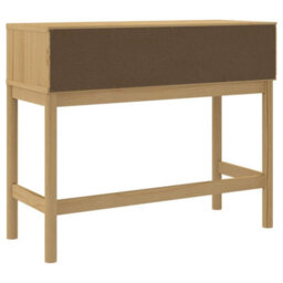 Berkfield Console Table Floro Wax Brown 89.5X36.5X73 Cm Solid Wood Pine - thumbnail 7