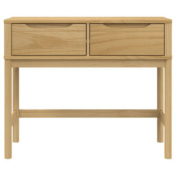 Berkfield Console Table Floro Wax Brown 89.5X36.5X73 Cm Solid Wood Pine - thumbnail 5